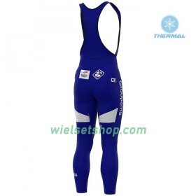 Fietskleding (Fietsshirt Lange Mouw + Lange Koersbroek) 2020 Groupama-FDJ N001 Winter Thermal Fleece